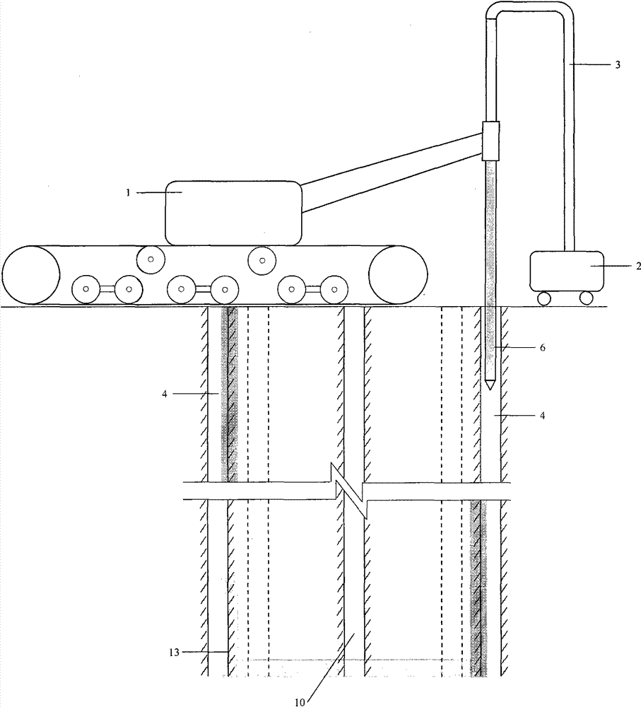 Water sealing consolidation equipment of cast-in-place pile soil body and construction technology thereof