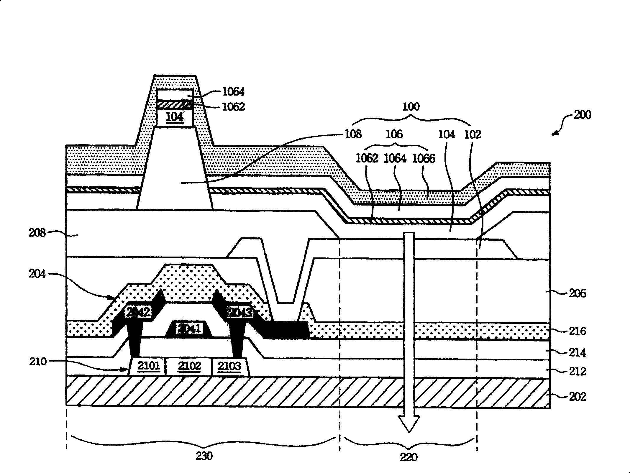 Organic light-emitting diode and display