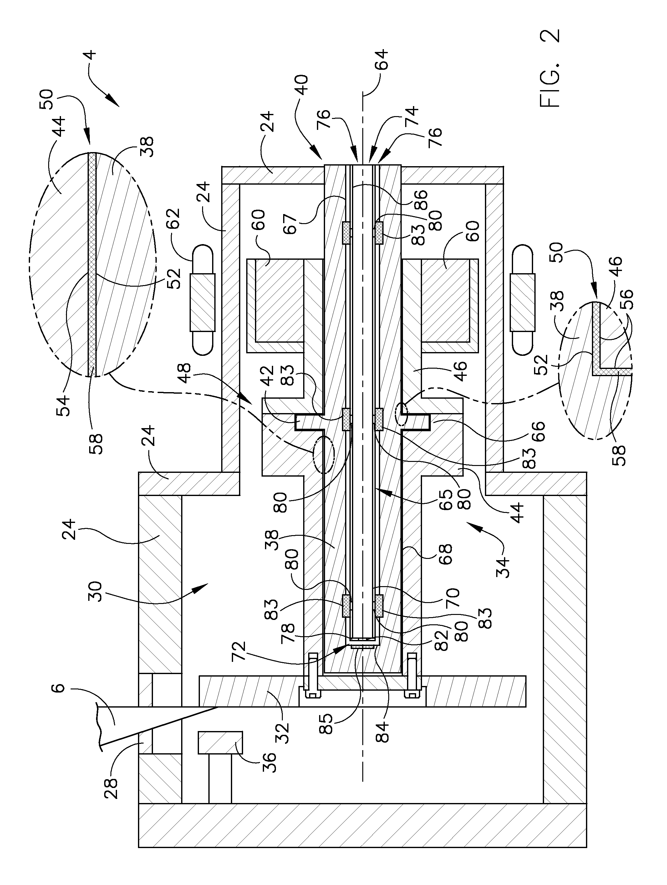 Apparatus and method of cooling a liquid metal bearing in an x-ray tube