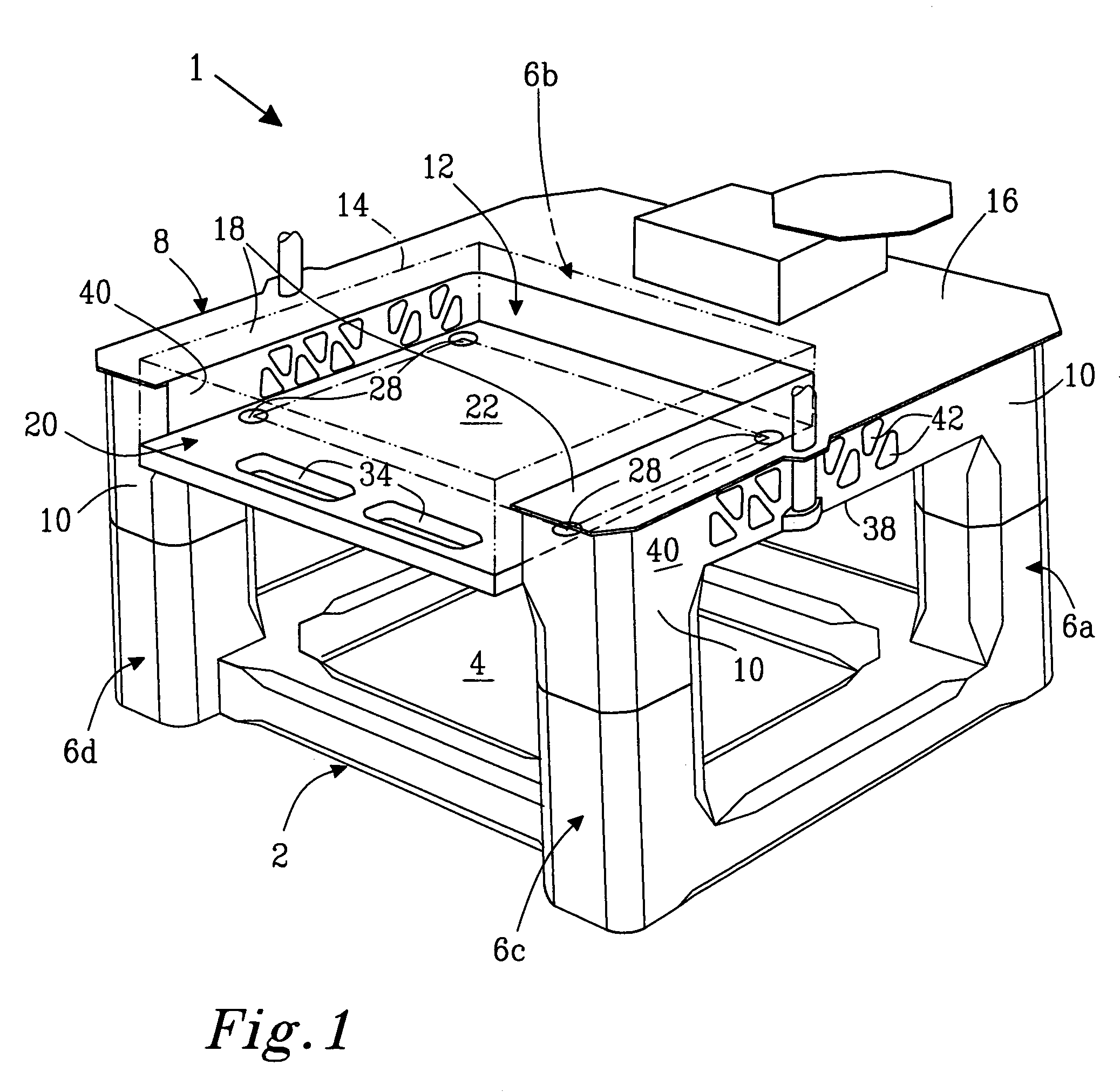 Semi-submersible offshore vessel and methods for positioning operation modules on said vessel
