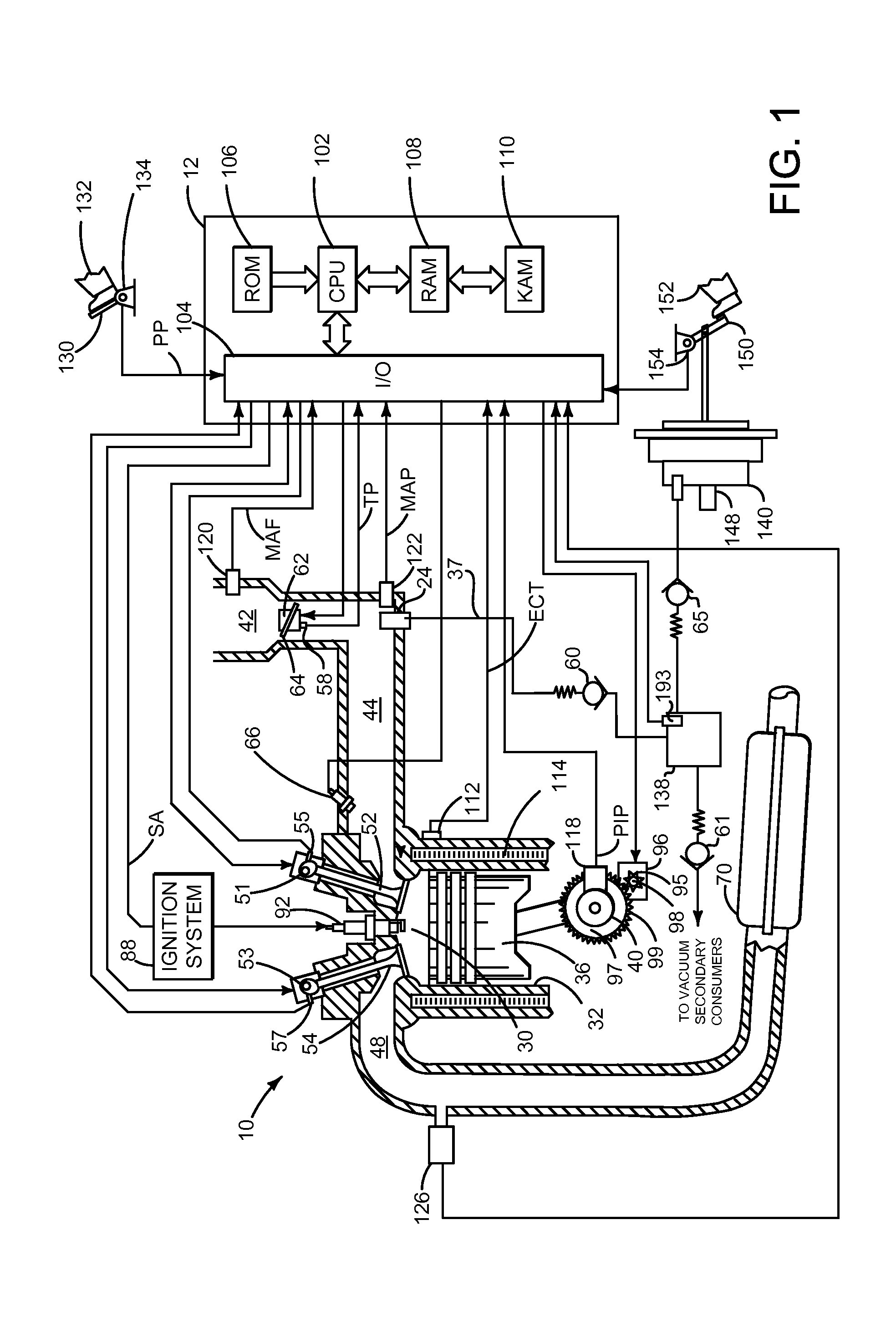 Method and system for providing vacuum for a vehicle