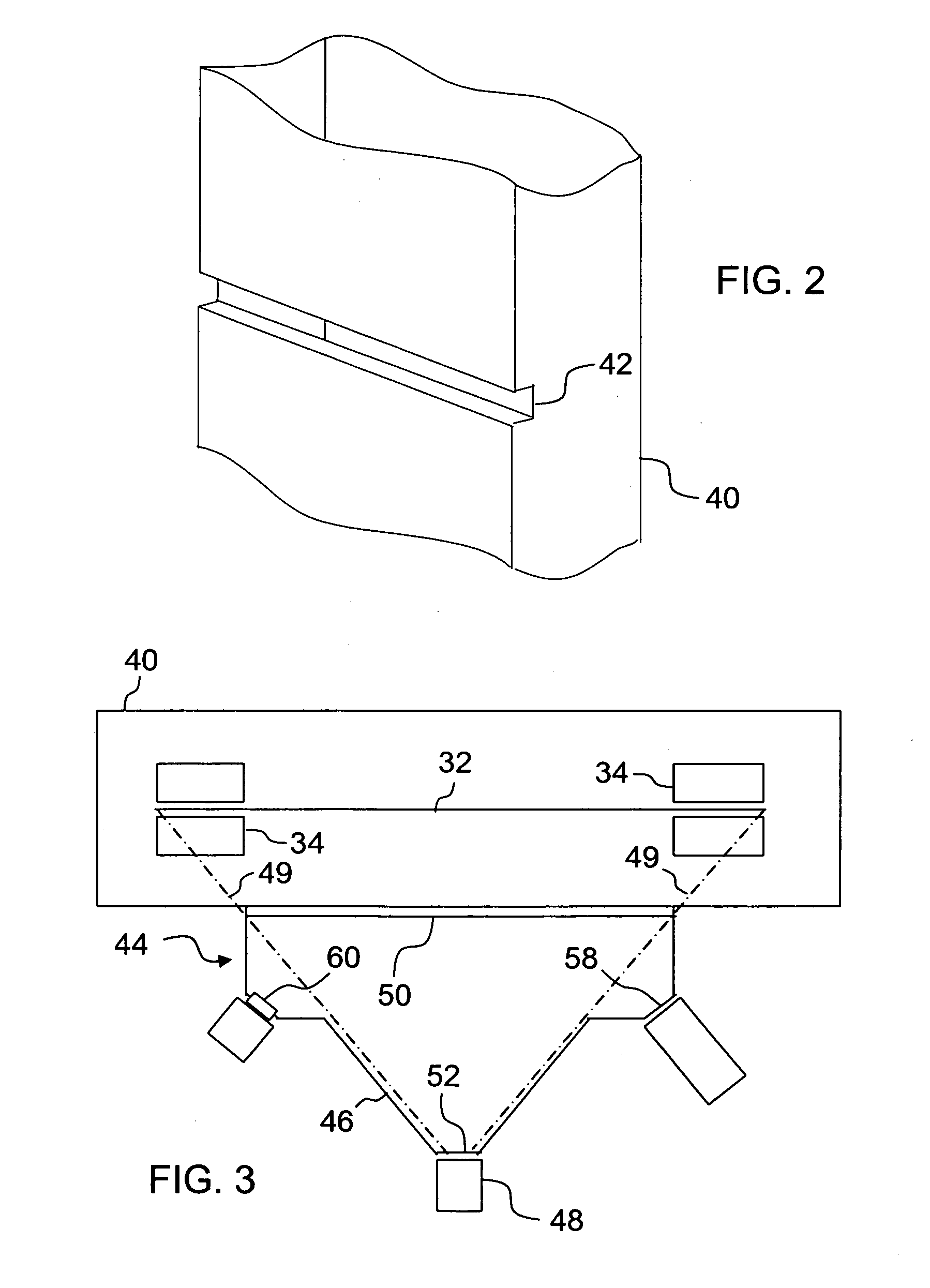 Method and apparatus for characterizing a glass ribbon