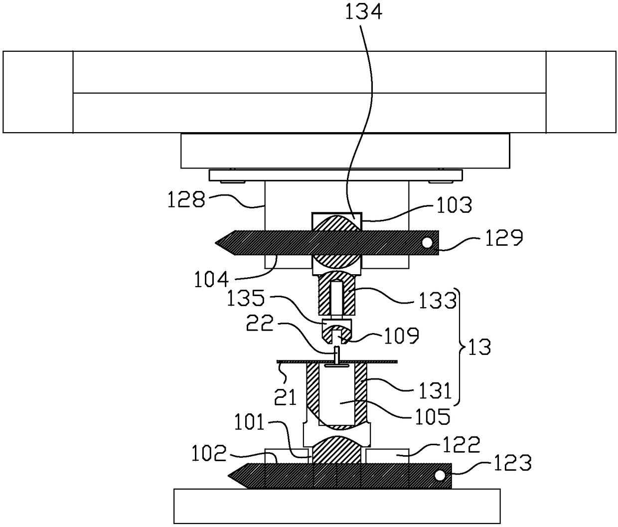 Apparatus and method for testing the welding strength of bolts and nuts