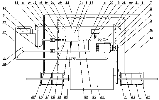 Hydraulic engine and working method thereof