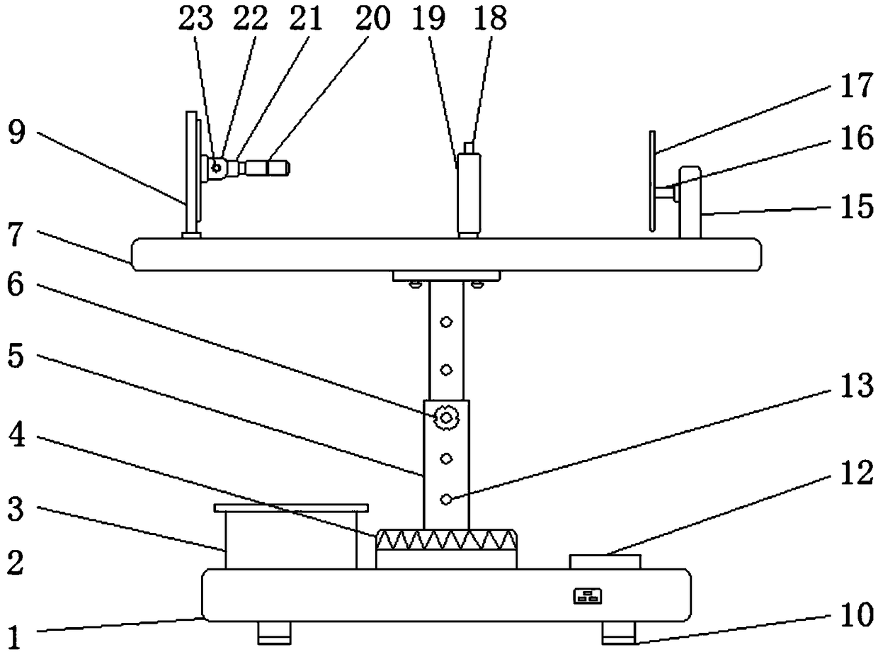 An experimental device for measuring the refractive index of glass used in high school physics