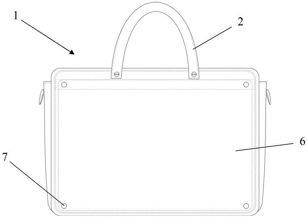 Handbag with display screen