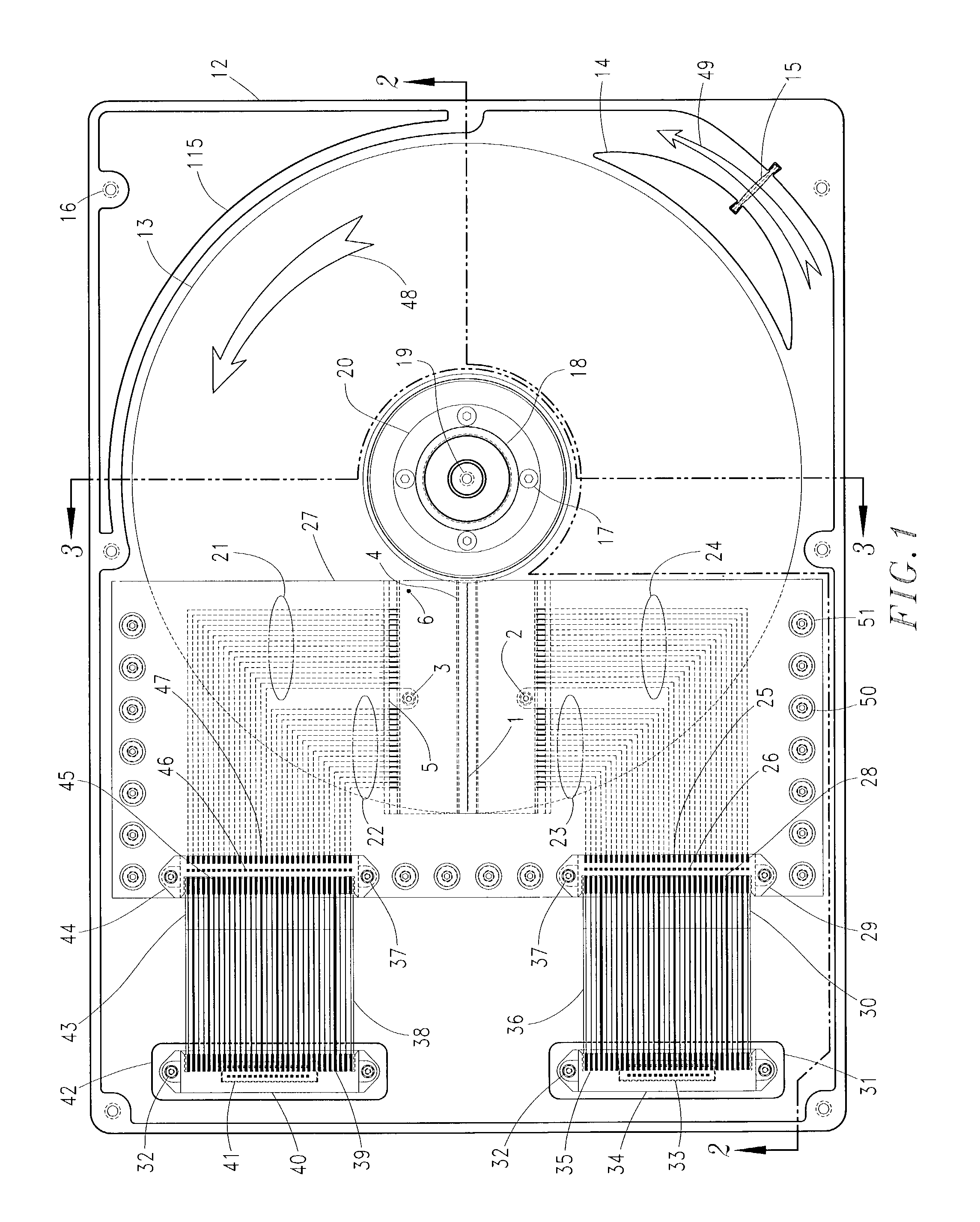 Phase-change microhead array chip hard disk drive