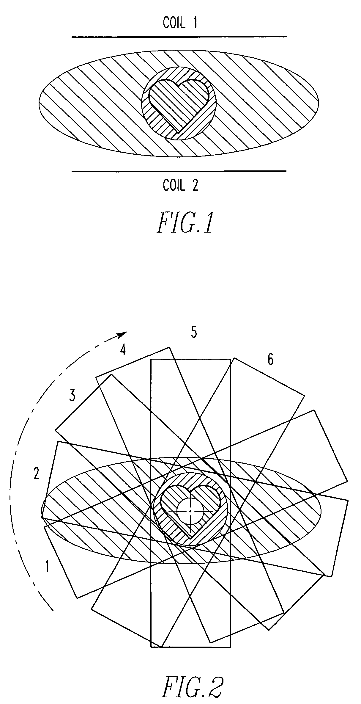 Magnetic resonance imager using cylindrical offset region of excitation, and method