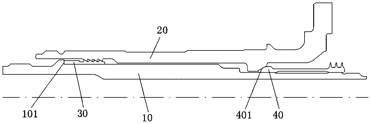 Conical surface centering structure and assembly method