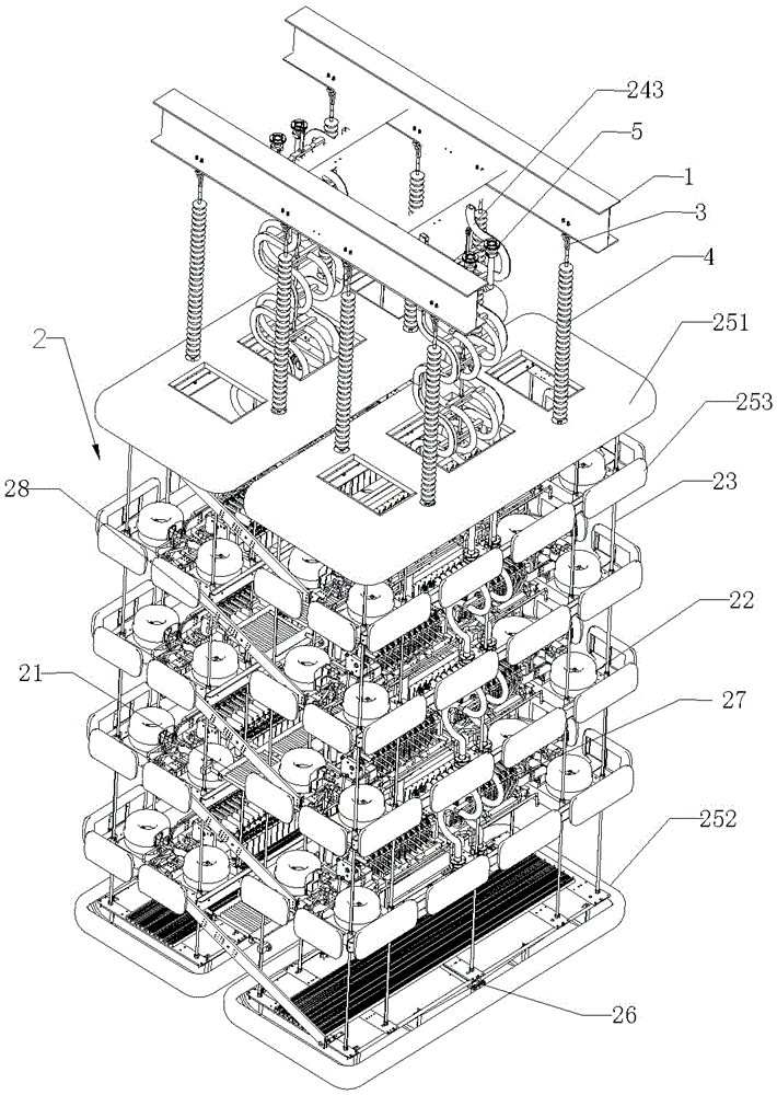 Converter valve tower and valve hall using the same