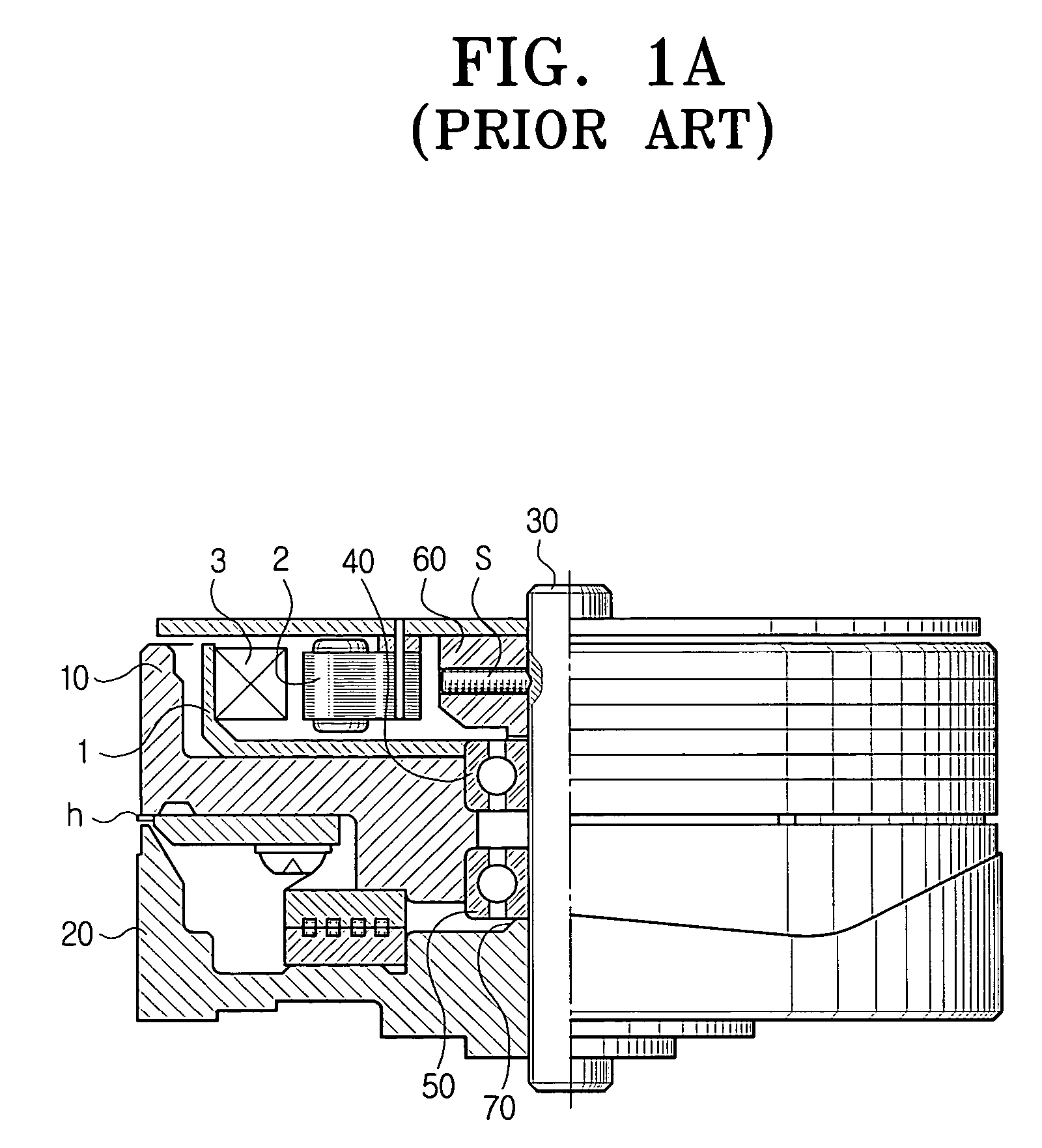 Head drum assembly of a tape recorder having a resilient body to preload bearings thereof