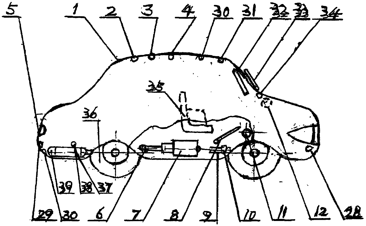 Full-automatic multifunctional automobile safety device