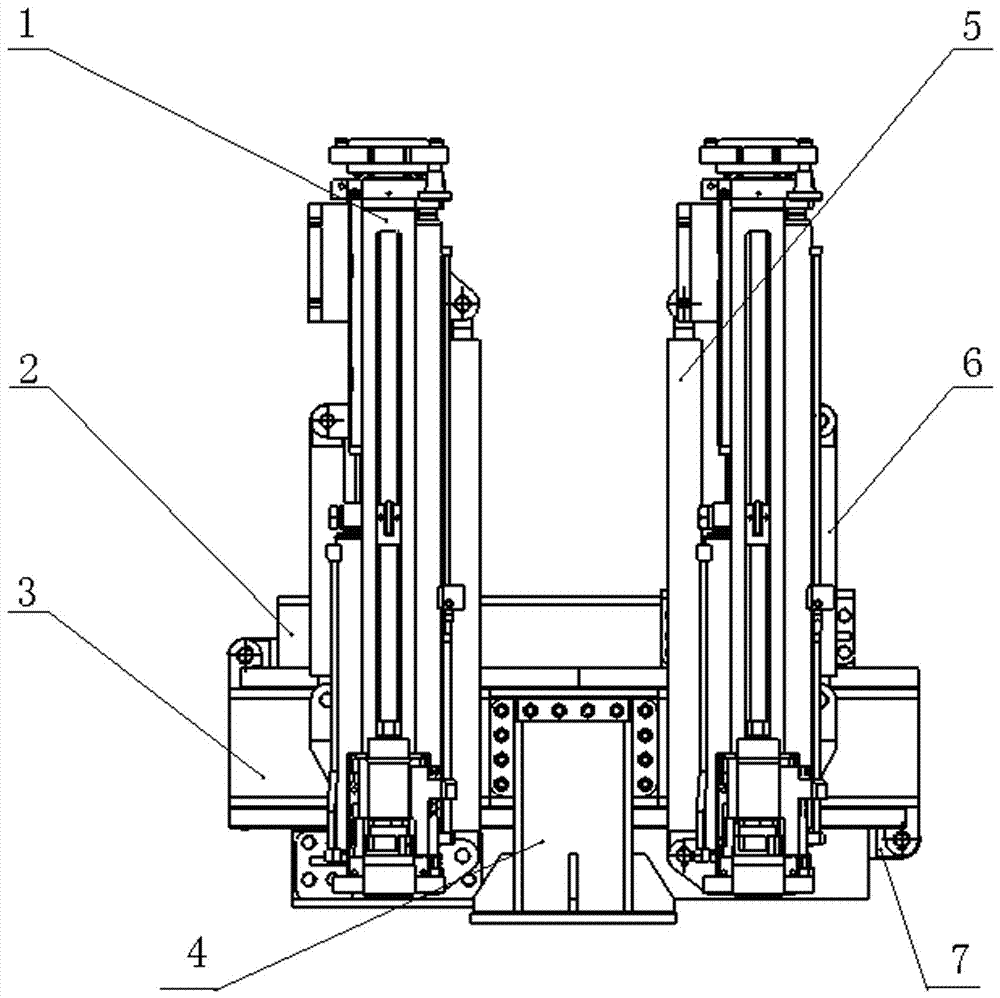 Working mechanism of a hopper type windlass drilling rig