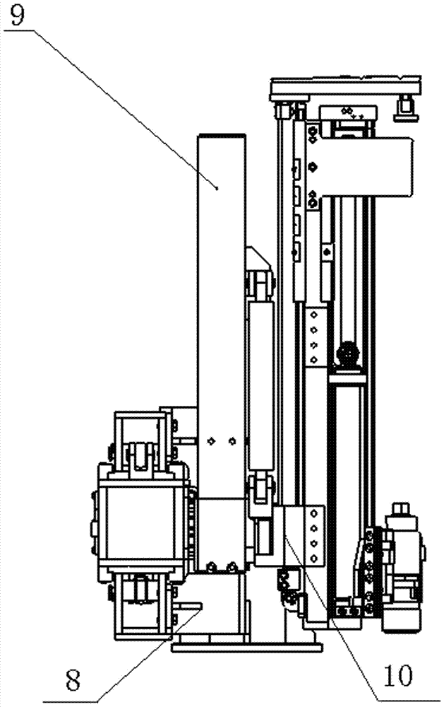 Working mechanism of a hopper type windlass drilling rig