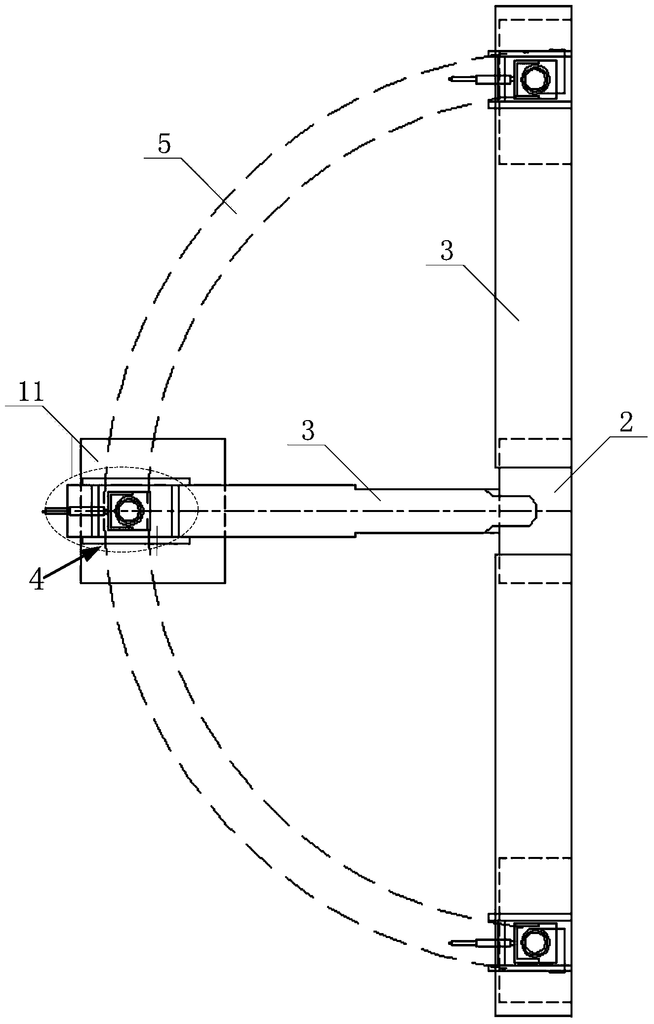 Docking device, method, translation mechanism and stopping mechanism for components of fan tower frame