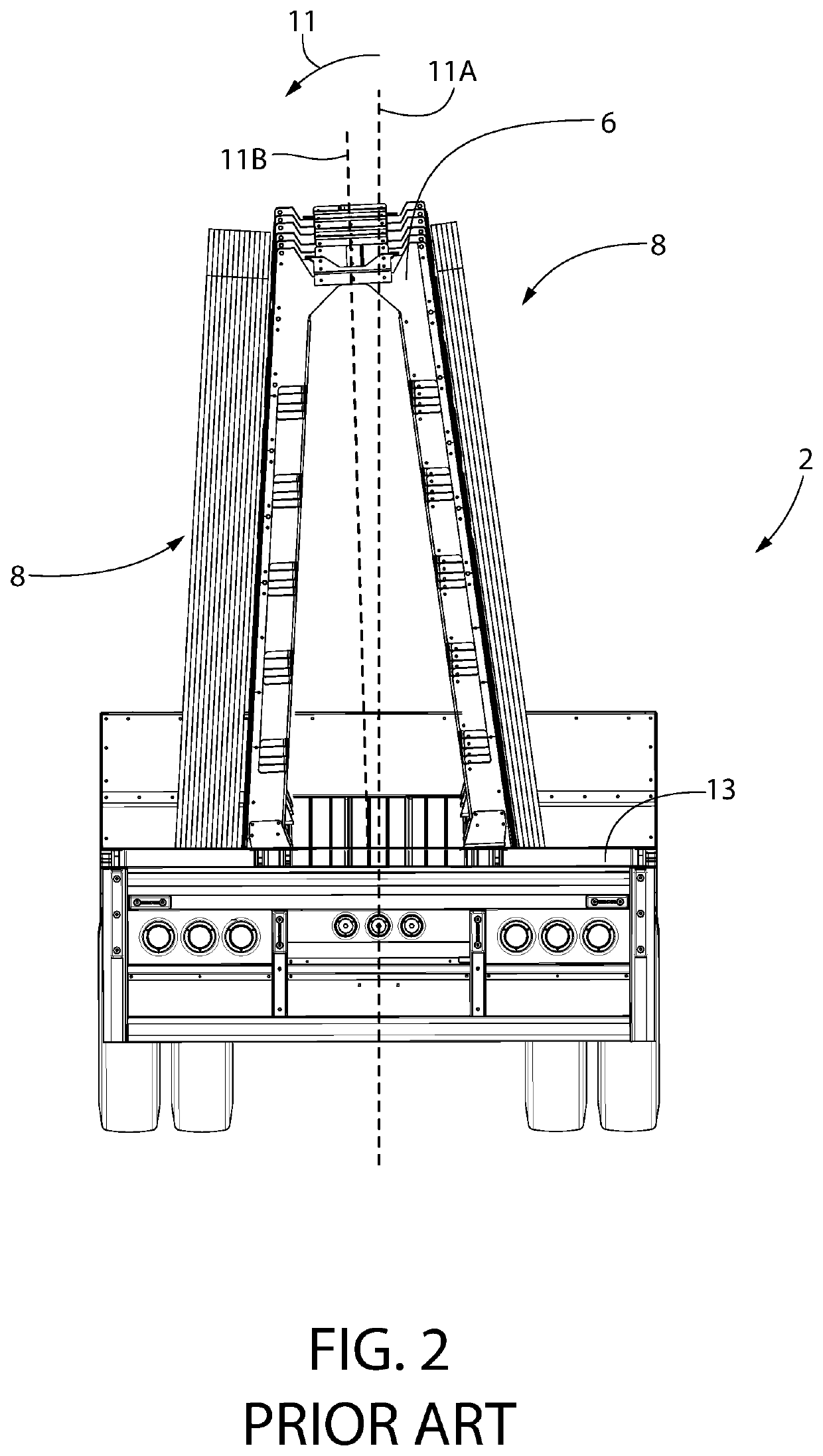 Anti-torsion structure for an A-frame hauling trailer