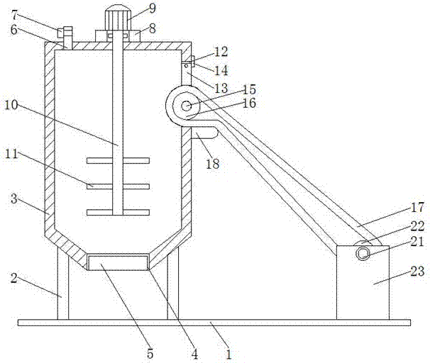 Fermentation tank convenient for feeding