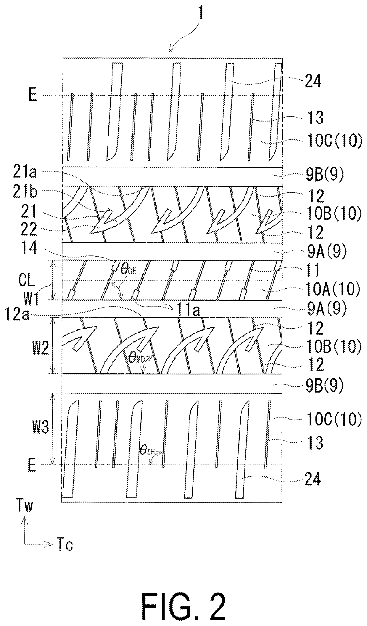 Rubber composition for tire and tire containing same