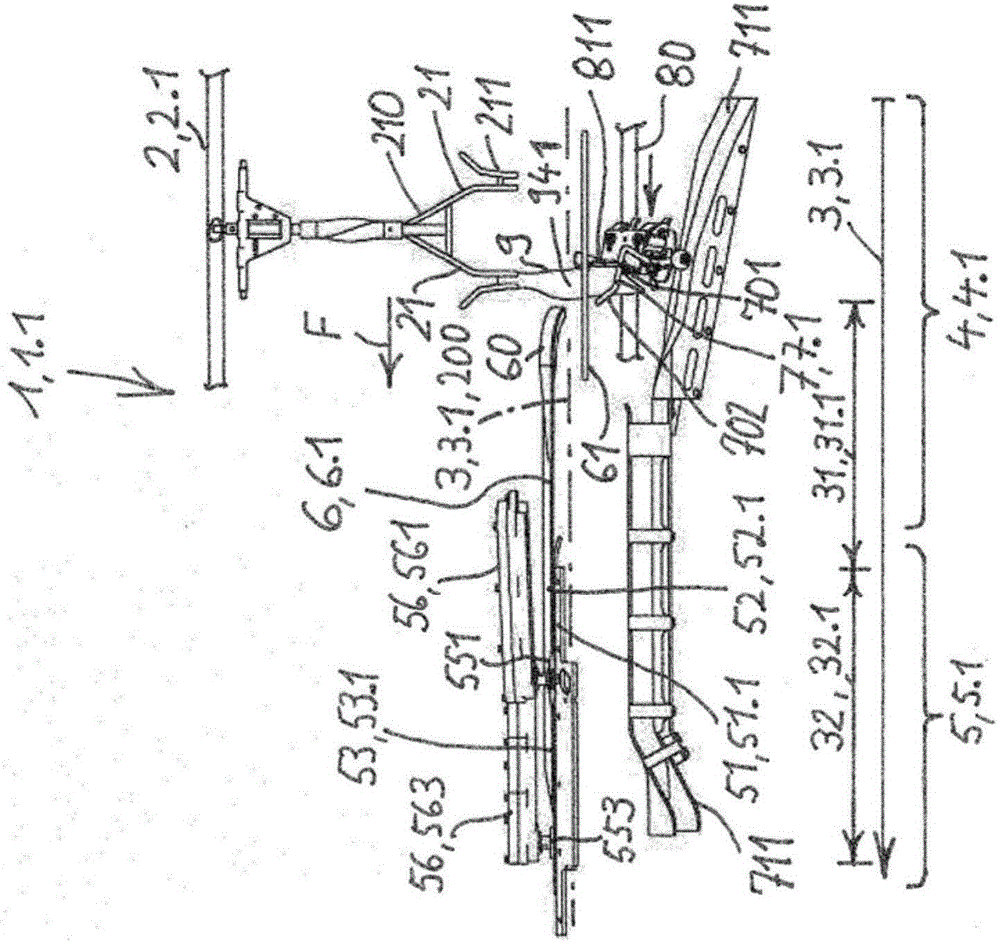 Positioning device for positioning poultry legs conveyed in single file in the conveying direction along a conveyor section and the method comprising said positioning for removing the thigh meat from poultry legs