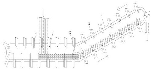 Scraper conveyor for efficiently conveying materials