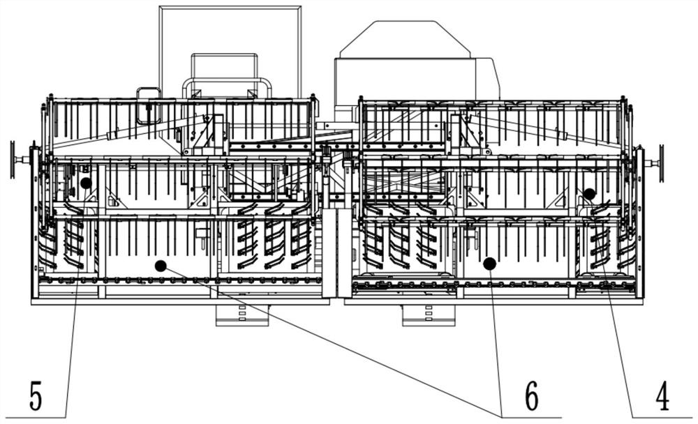 Wide foldable rape cutter-rower based on crawler-type power chassis