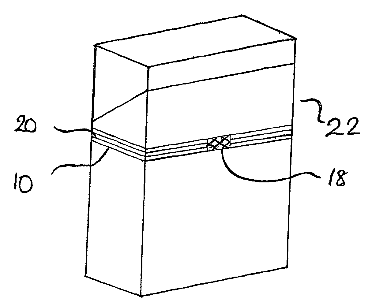Method for applying tear tape with discrete fiscal marks for discrete packages
