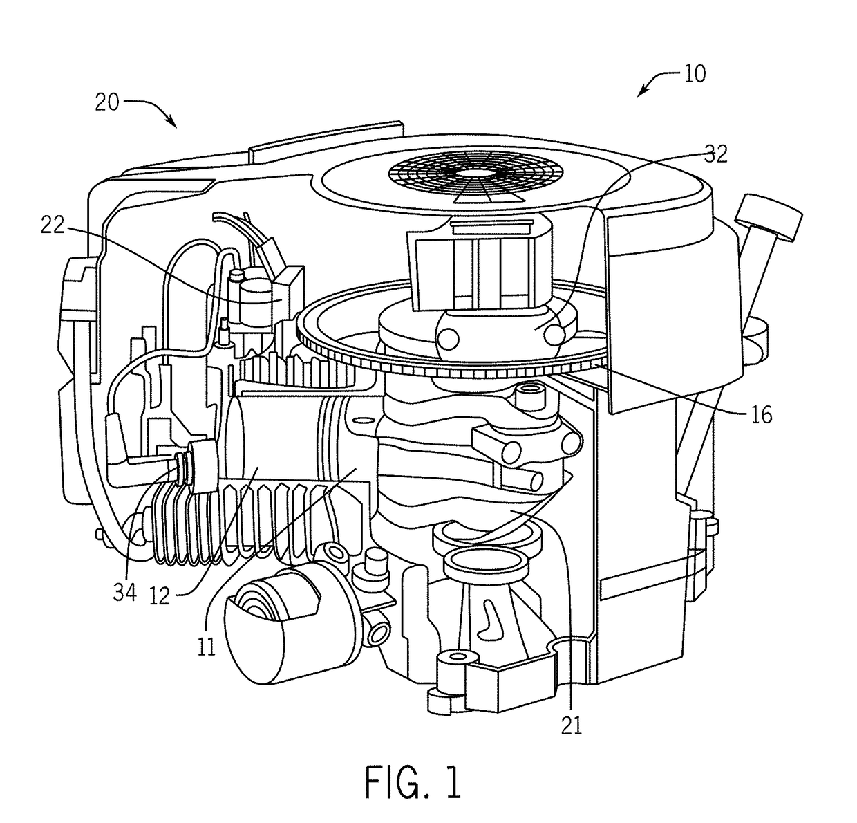 Multiple-keyed flywheel and engine crankshaft