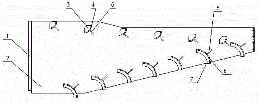 Gas distribution device for two-way diversion of distillation equipment