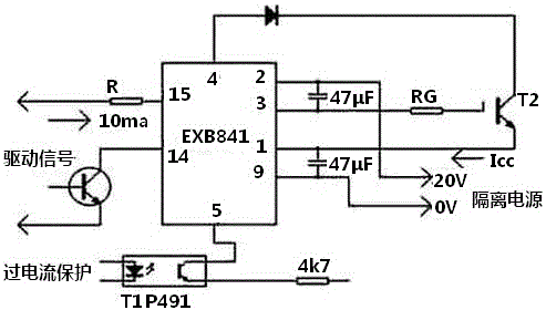 Drive and control circuit based on IGBT shaping