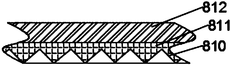 Heat dissipation structure used for surface of microelectronic chip