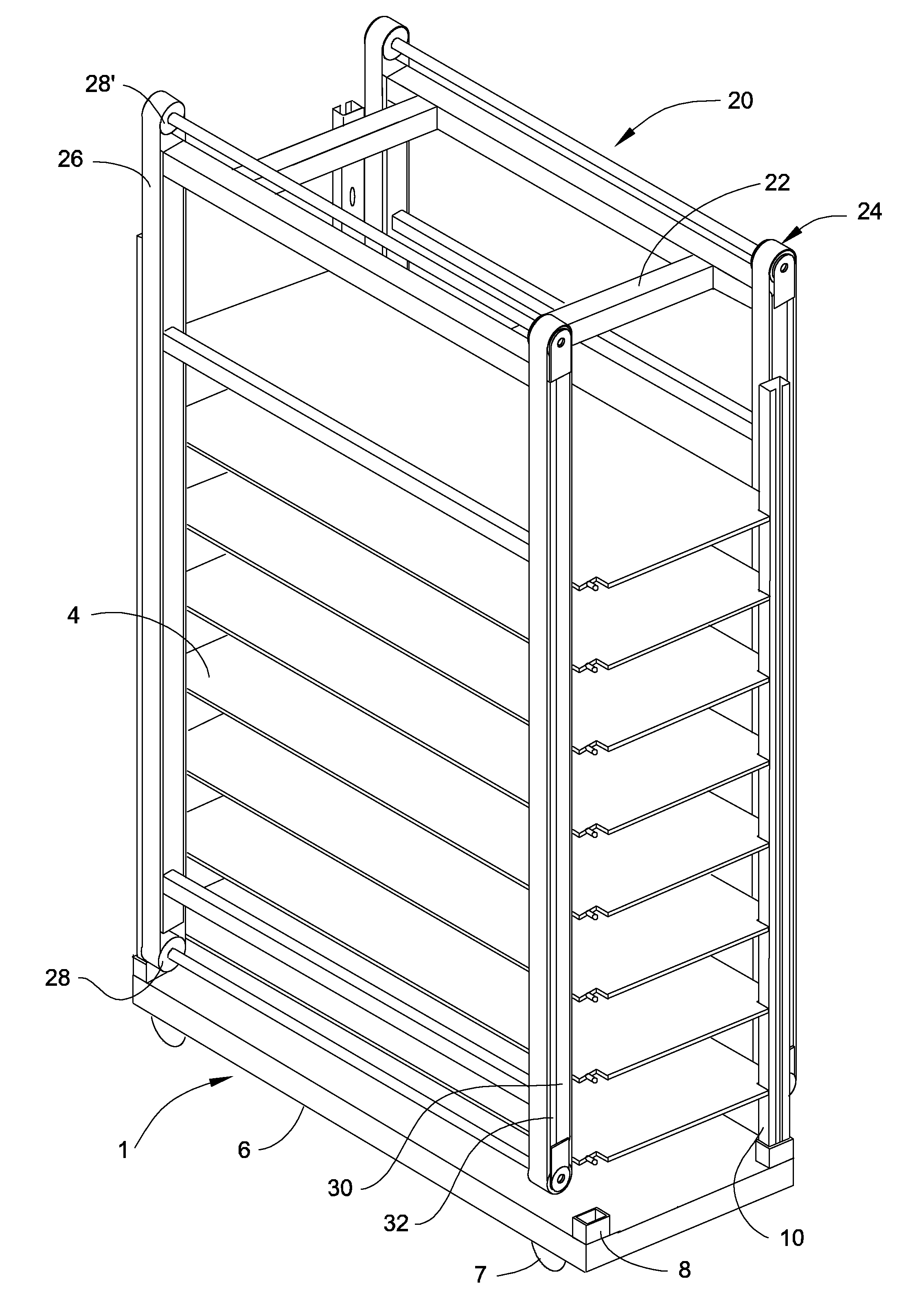 Apparatus and Method for Dismantling Shelving Units