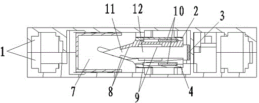 Circulating air arc-control device for small breaker