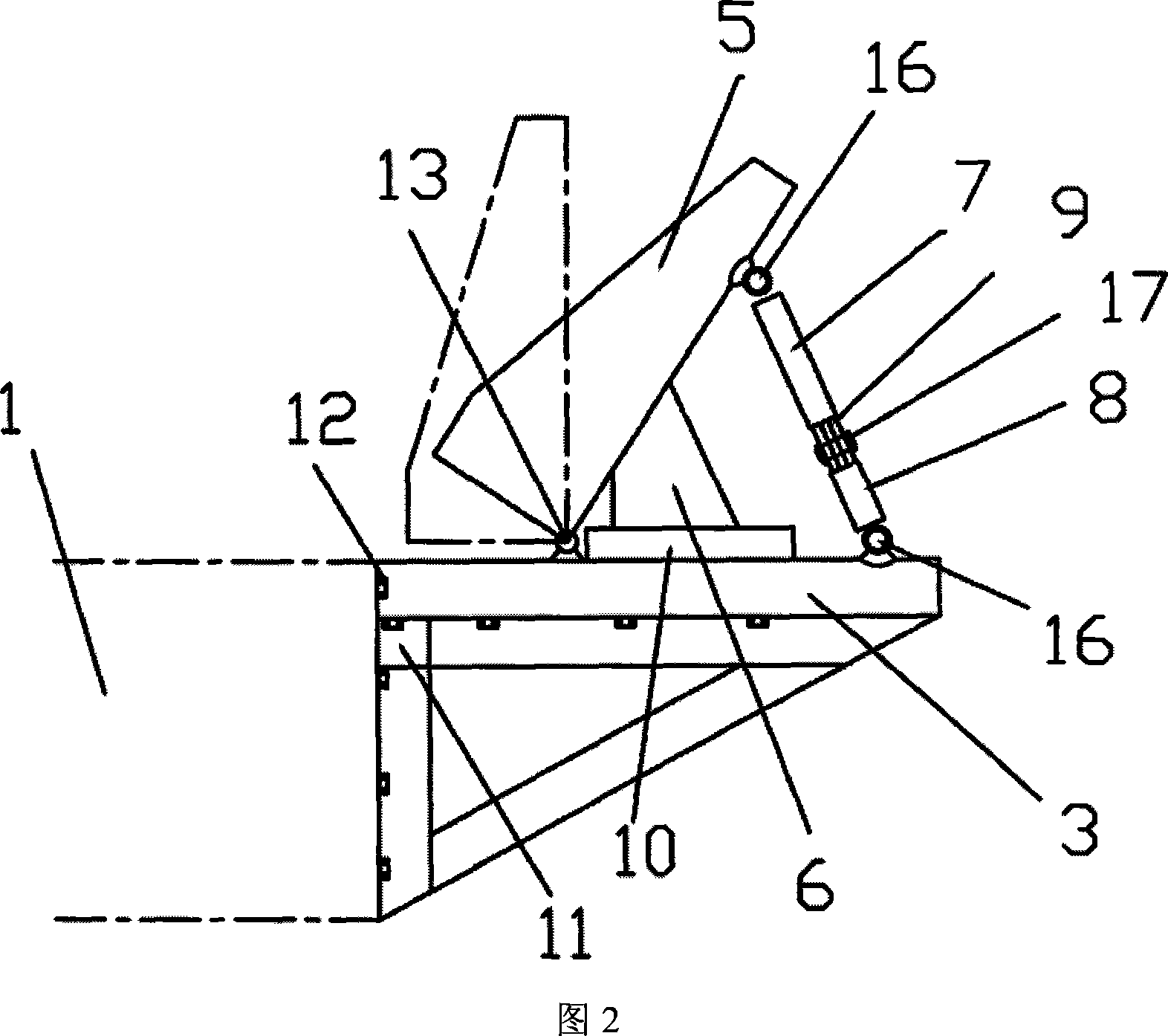 Positioning device for landing containers in use for automatic wharf of containers