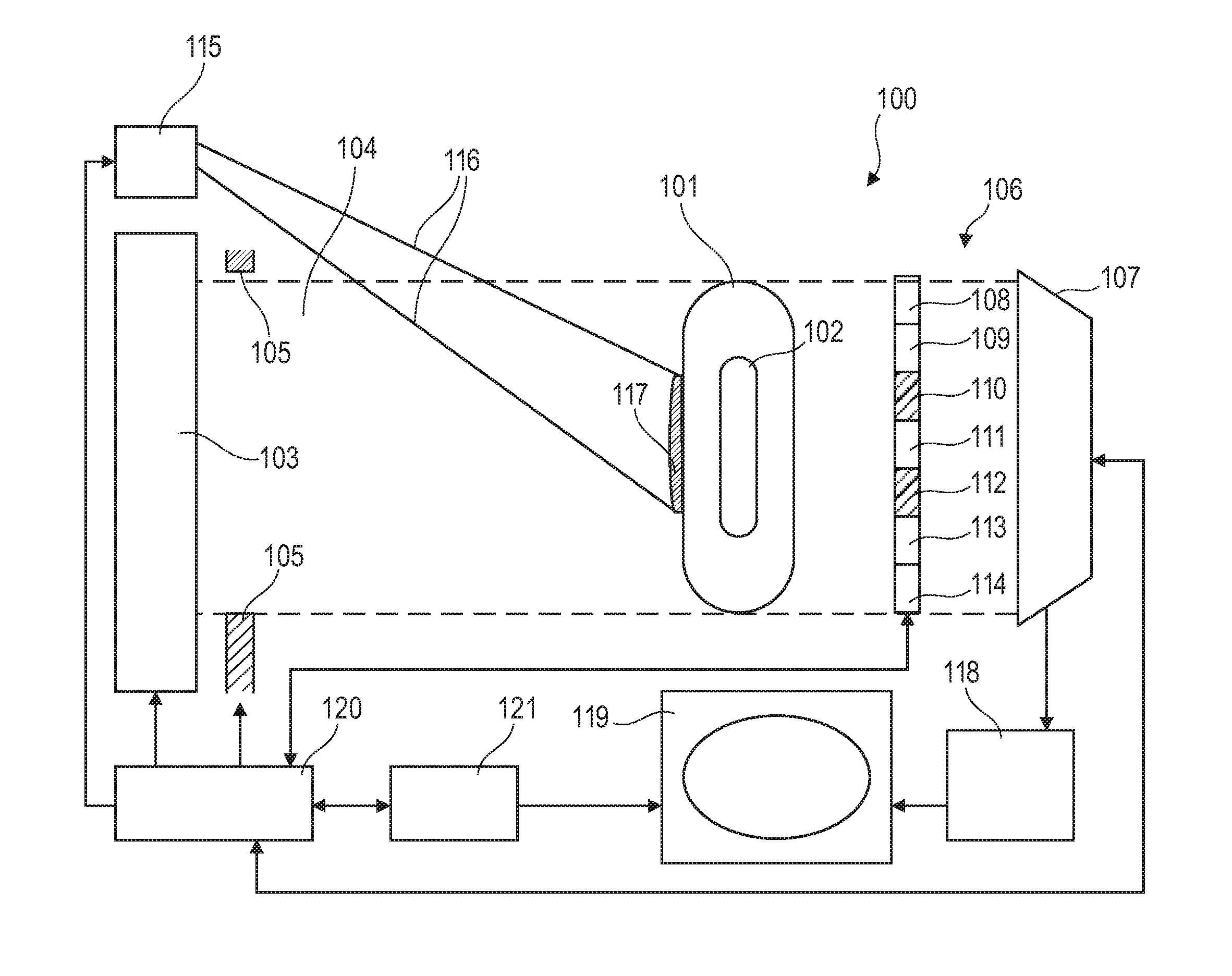 X-ray image apparatus and method of imaging an object under examination