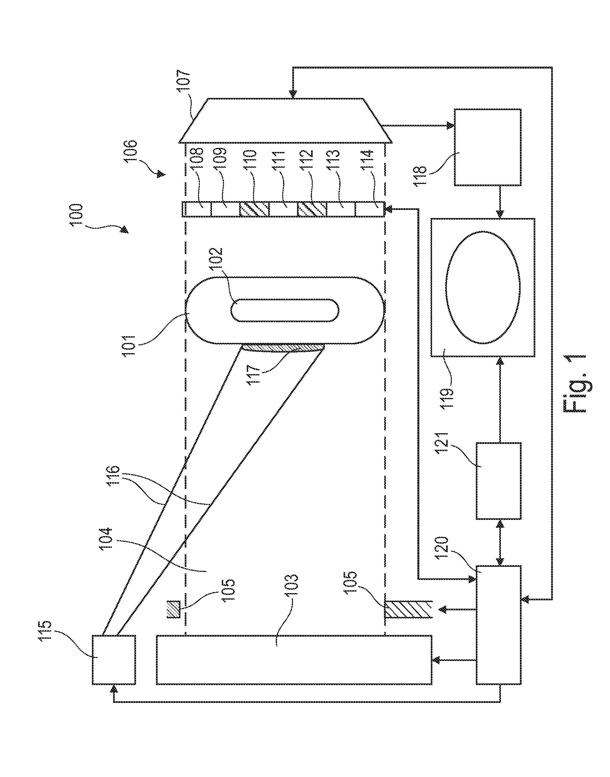 X-ray image apparatus and method of imaging an object under examination
