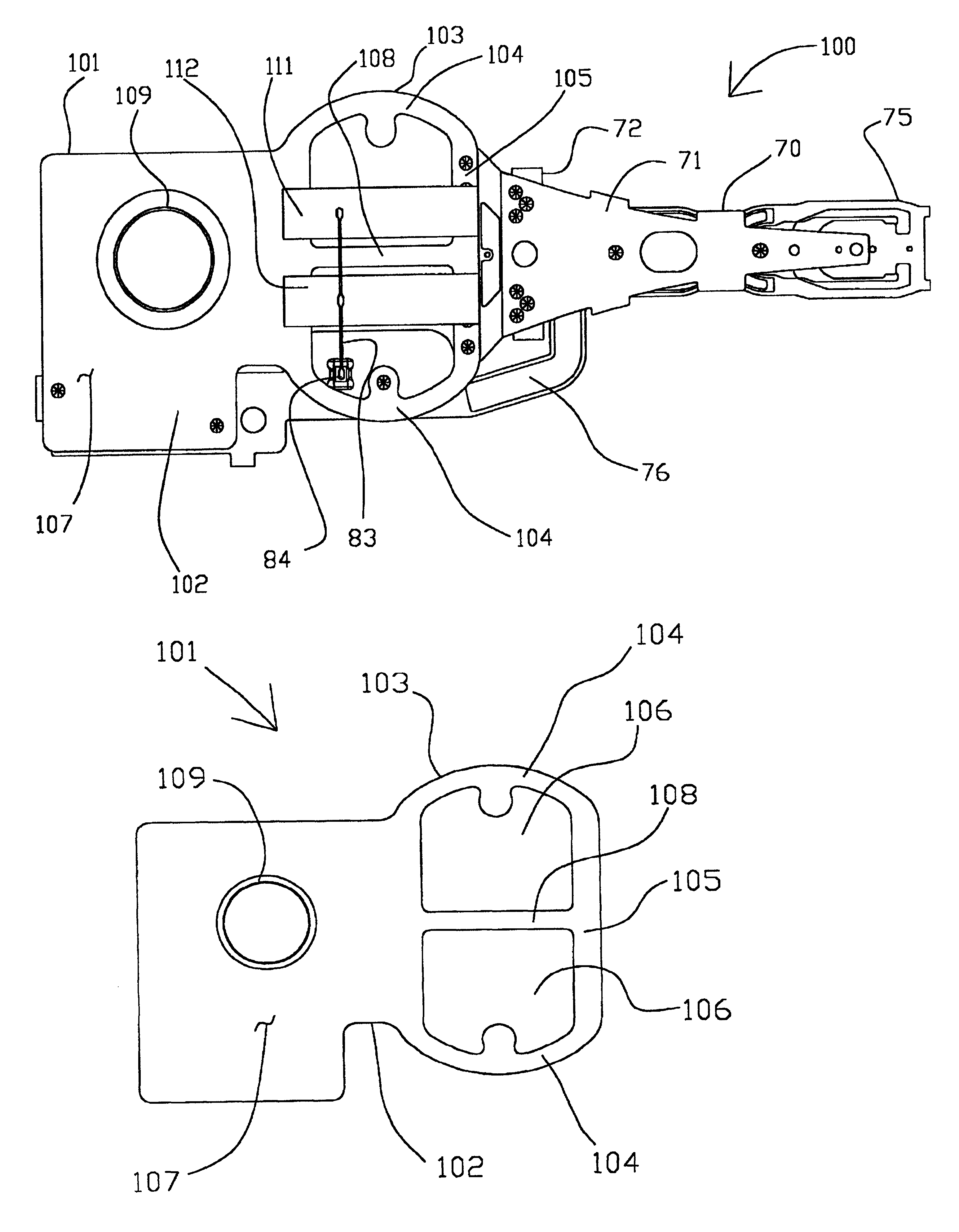 Microactuated head suspension with ring springs