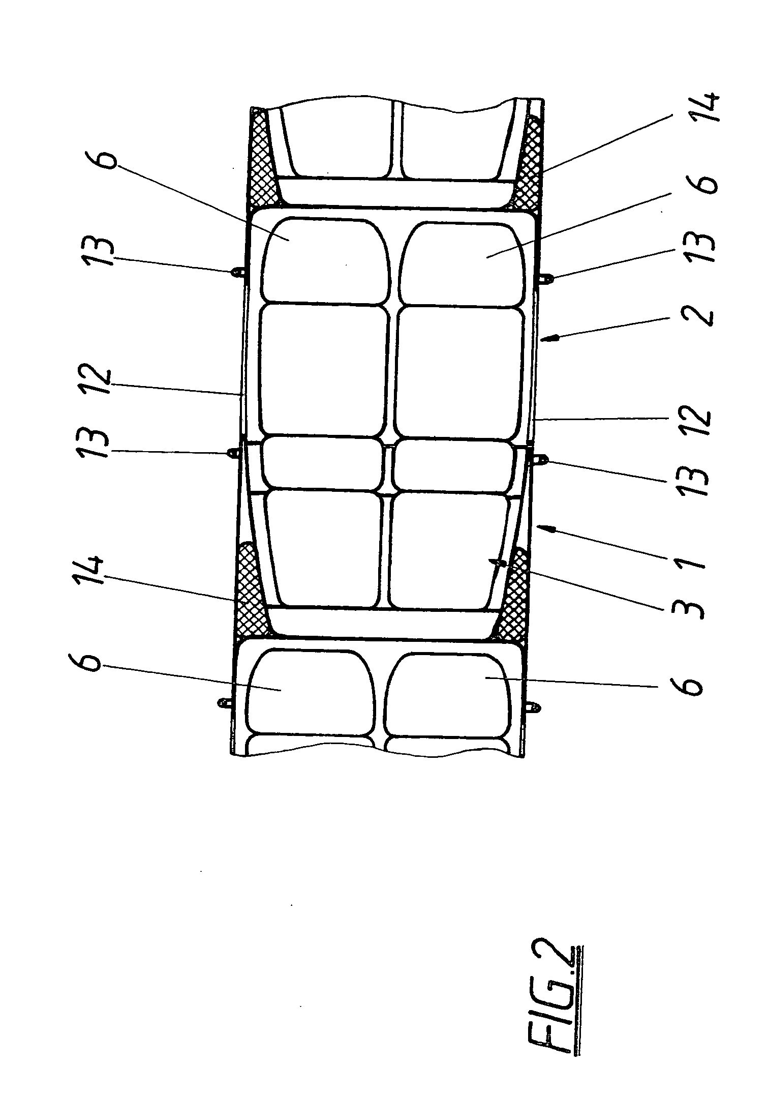 Berth system, especially for means of transportation