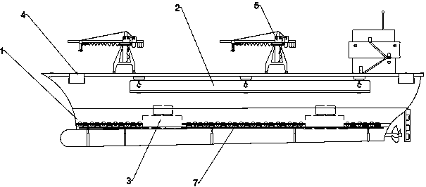 Efficient balance system for lifting ship and working method of system