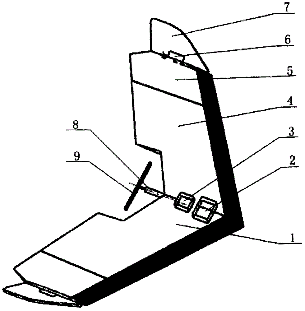 Winglet rotation device of minitype fixed wing unmanned aerial vehicle