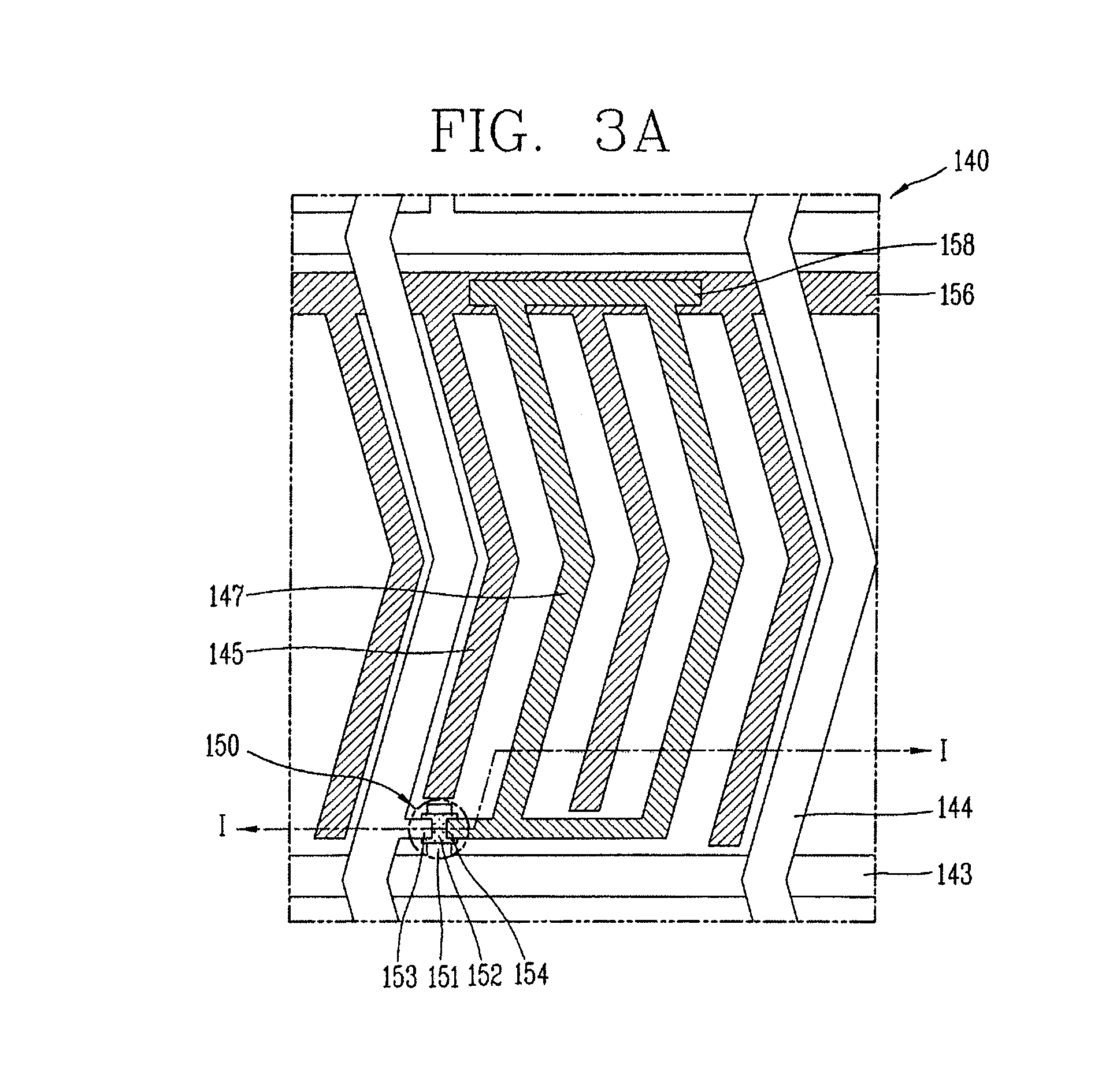 Liquid crystal display device for dashboard of vehicle