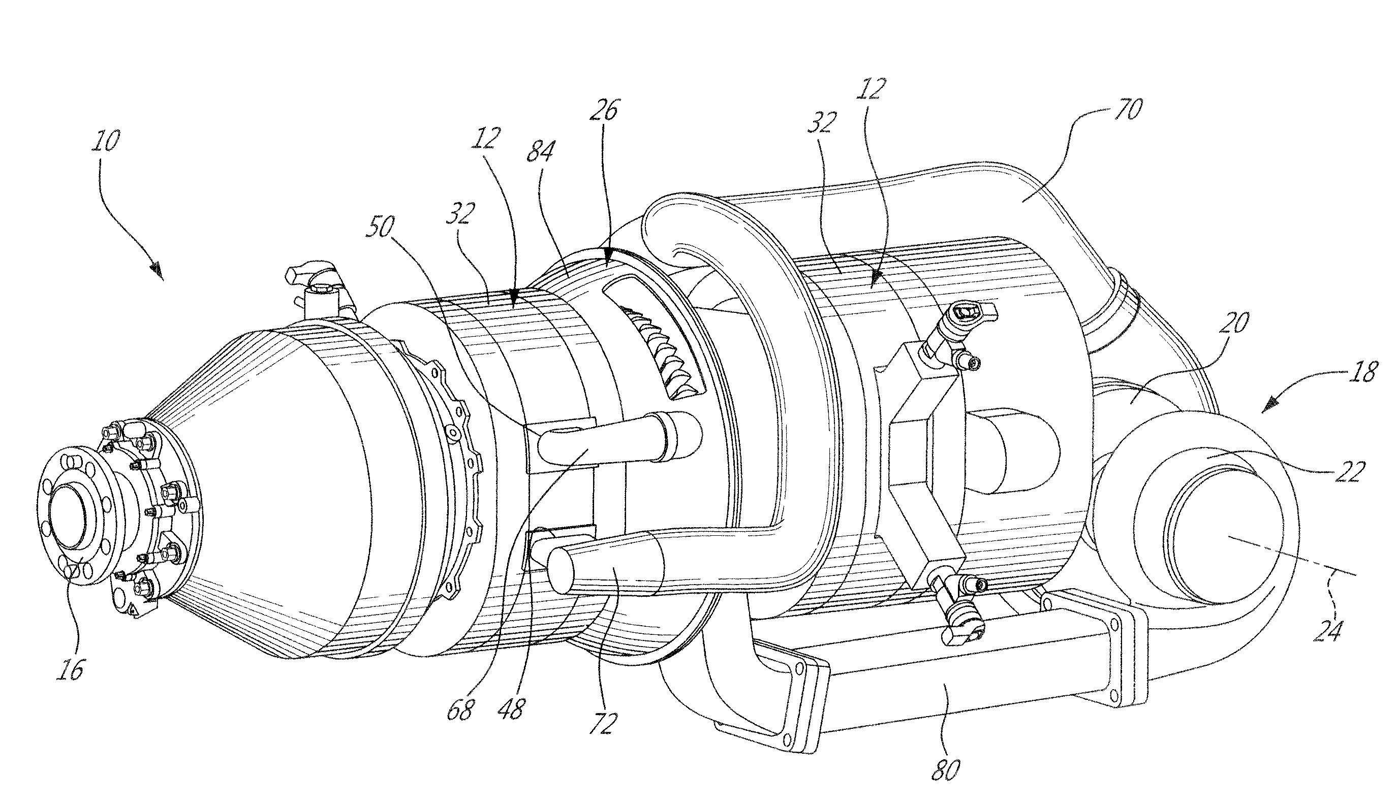 Compound cycle engine