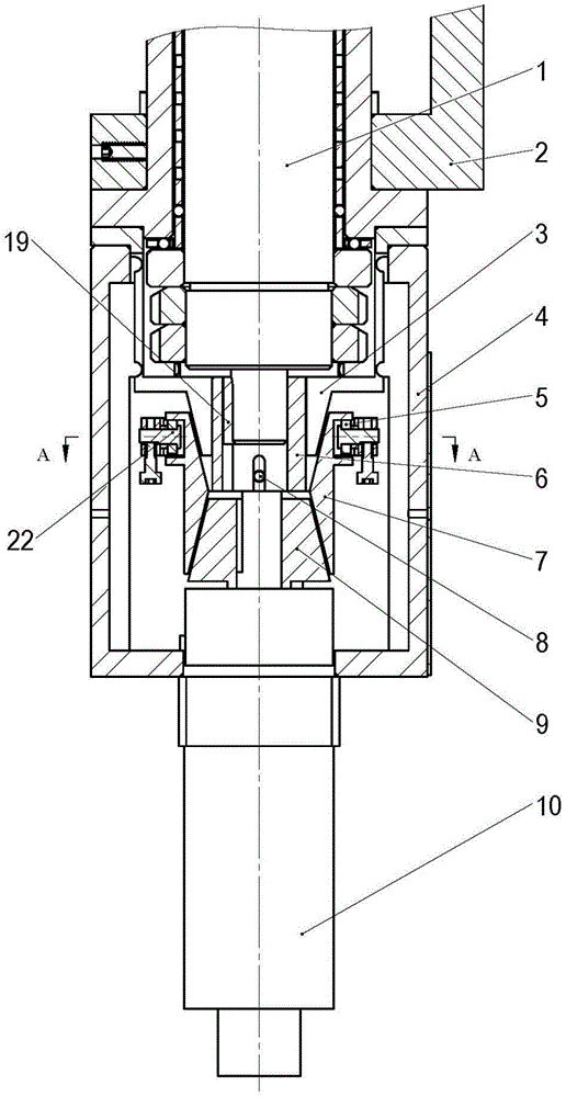 An elastic locking transmission mechanism for a rotating shaft