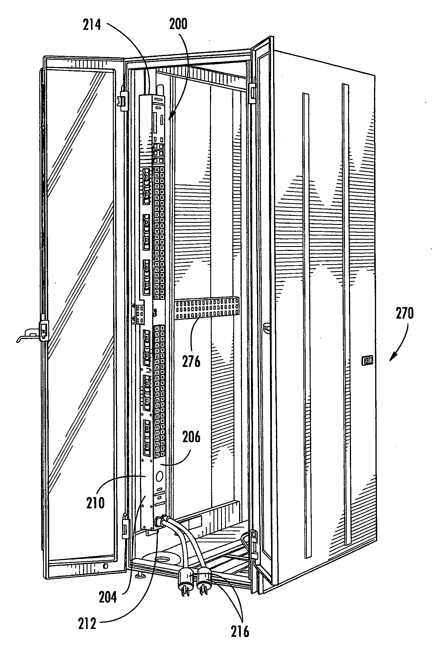 Ganged outlet power distribution apparatus