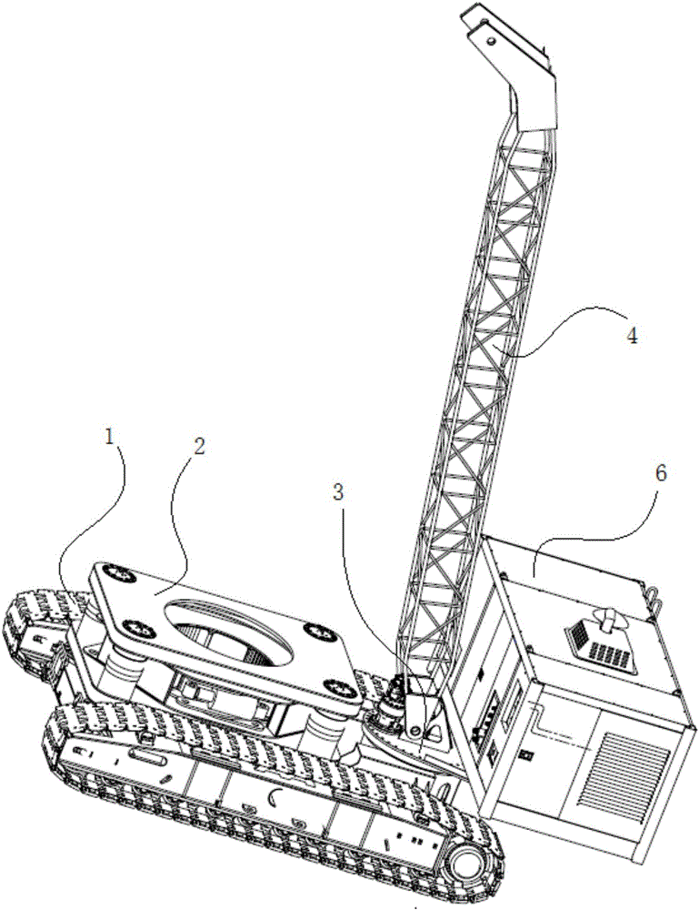 Integrated casing pipe drilling machine