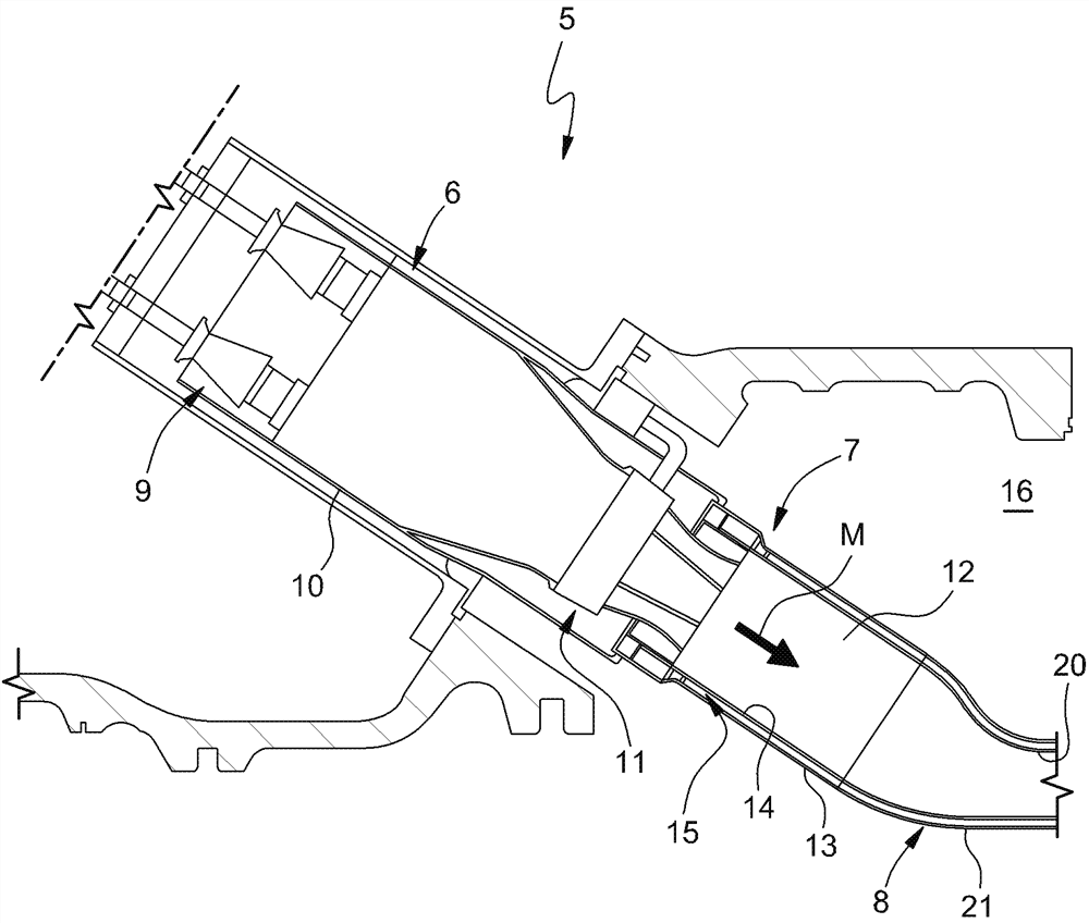 Transition tube for gas turbine can combustor