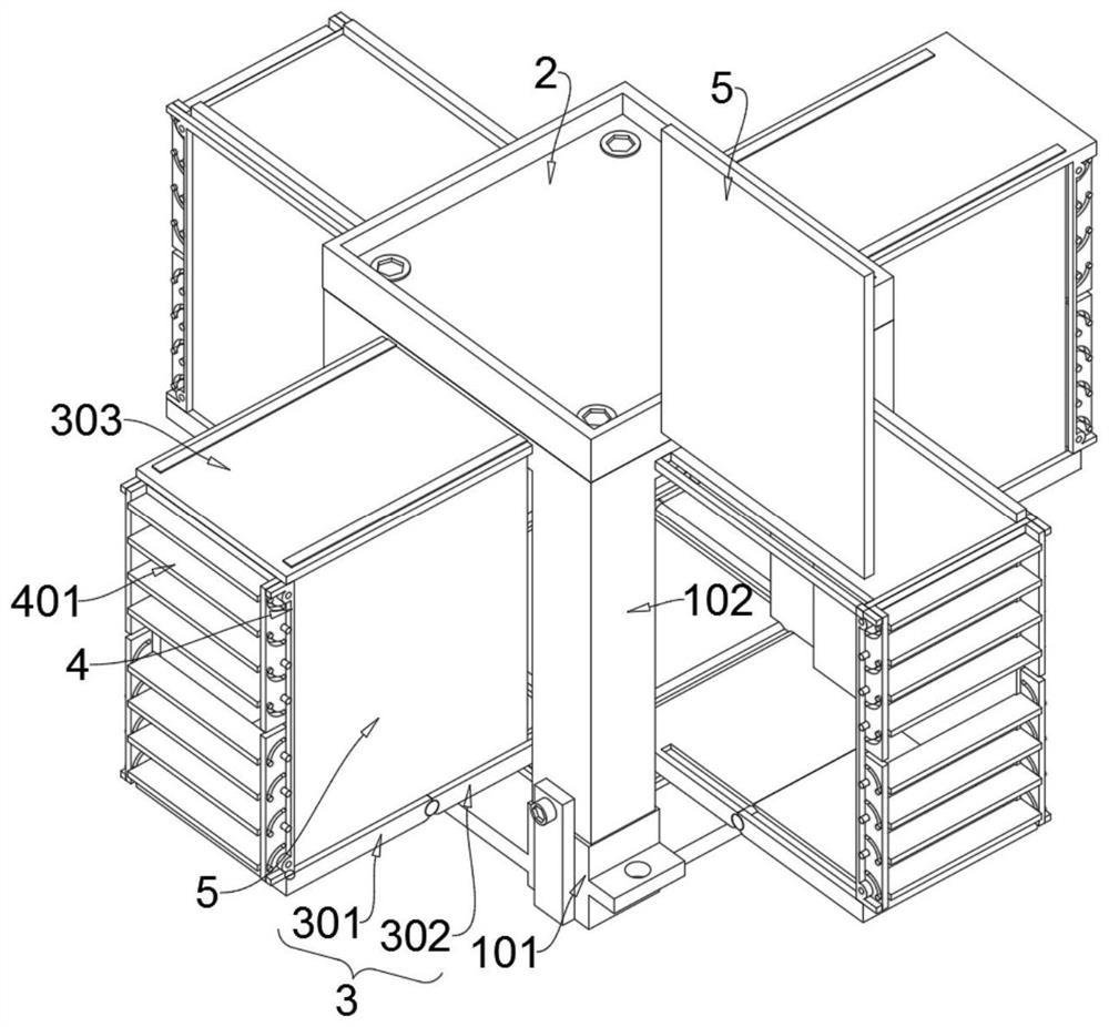 Assembly type micro-aerobic fermentation box capable of being folded and stored