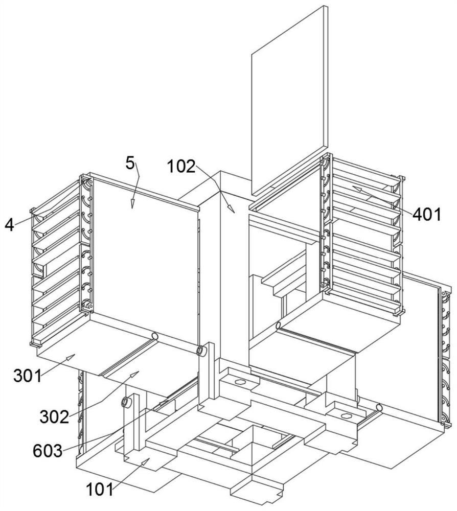 Assembly type micro-aerobic fermentation box capable of being folded and stored