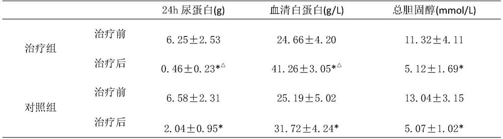 Medicine for treating chronic glomerulonephritis and nephrotic syndrome and preparation method thereof