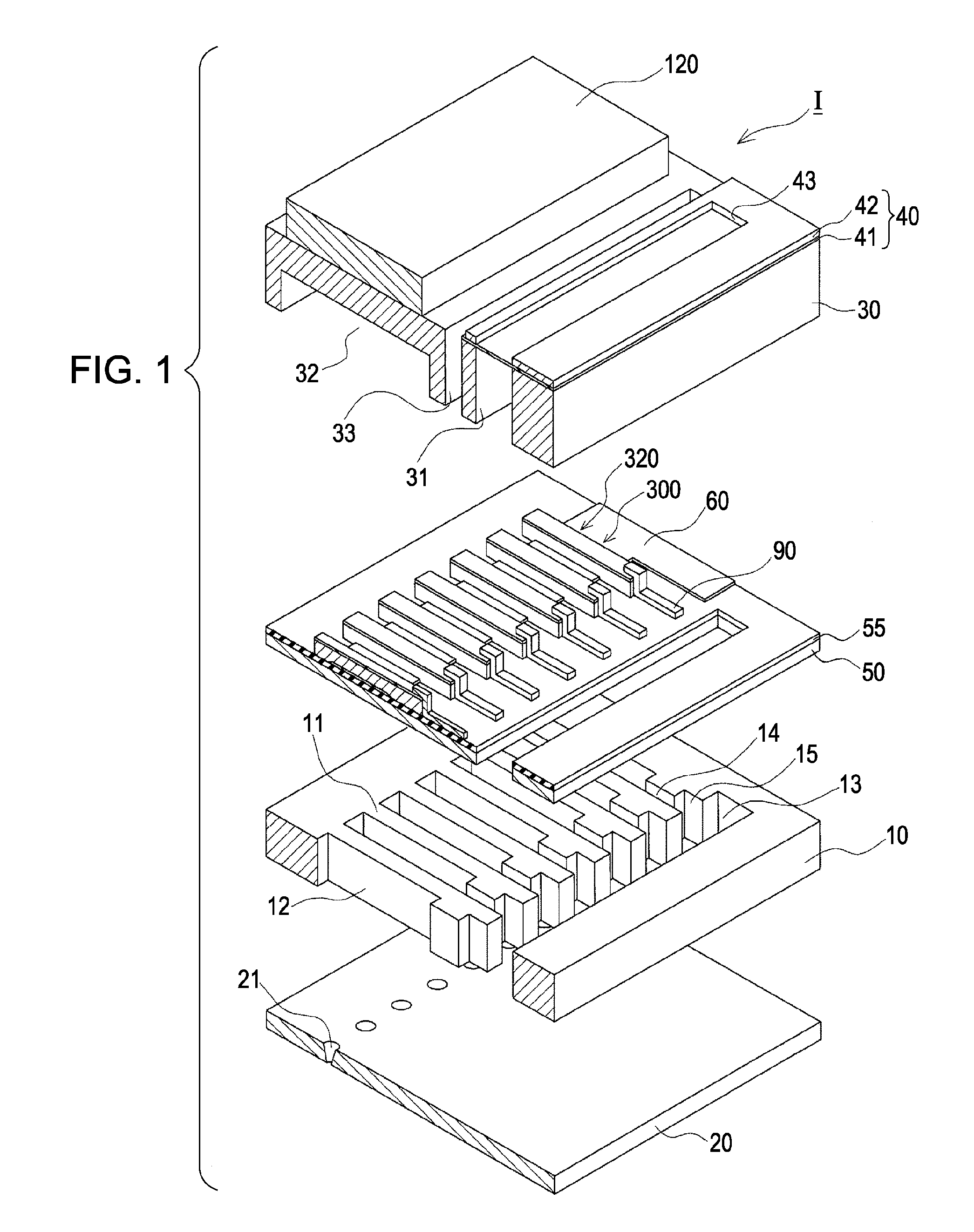 Actuator device and liquid ejecting head including the same