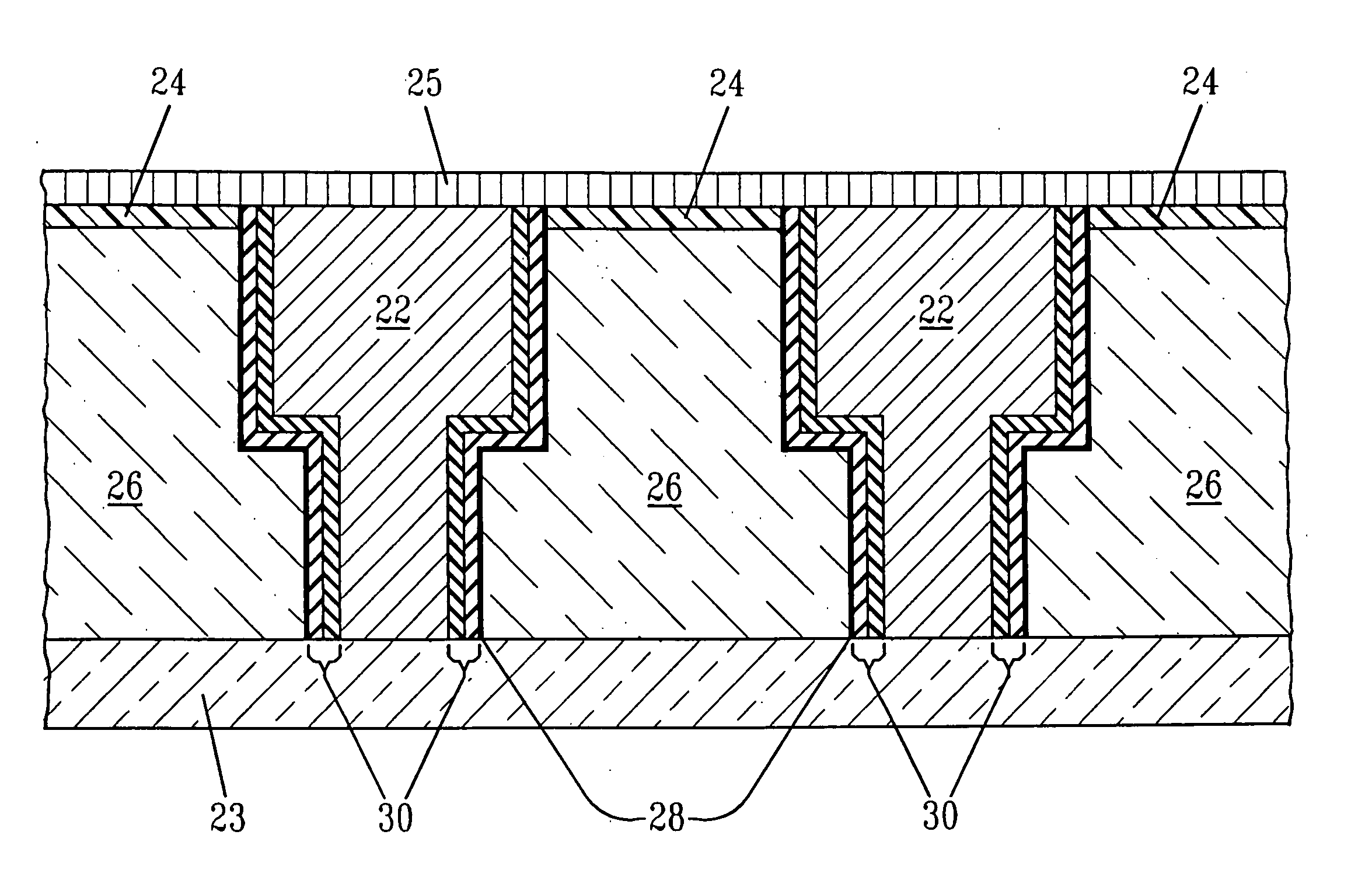 Structures and methods for intergration of ultralow-k dielectrics with improved reliability